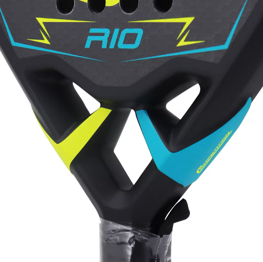 Carbon Fiber Paddle Racket,Fiber, rough finish with Eva Soft Memory Foam Core, Round Shape, High Balance