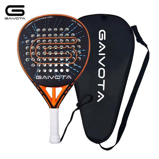 GAIVOTA 2025 Padel tennis racket carbon fiber surface treatment with EVA memory flexible foam core Padel racket lightweig