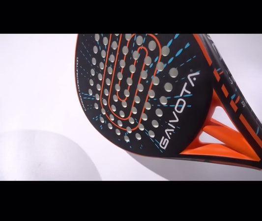 GAIVOTA 2025 Padel tennis racket carbon fiber surface treatment with EVA memory flexible foam core Padel racket lightweig