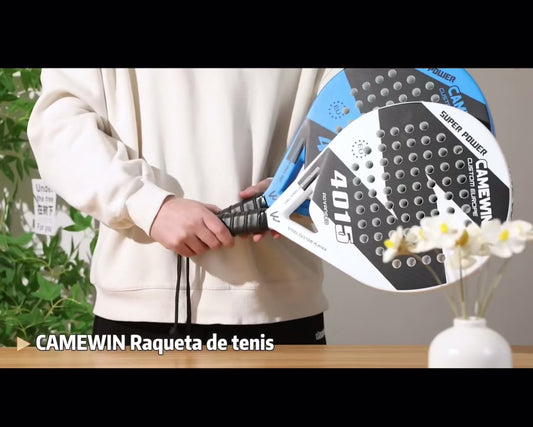 CAMEWIN paddle paddle racket with professional paddle cover with carbon fiber surface and core Flexible EVA memory foam for beginners with cover